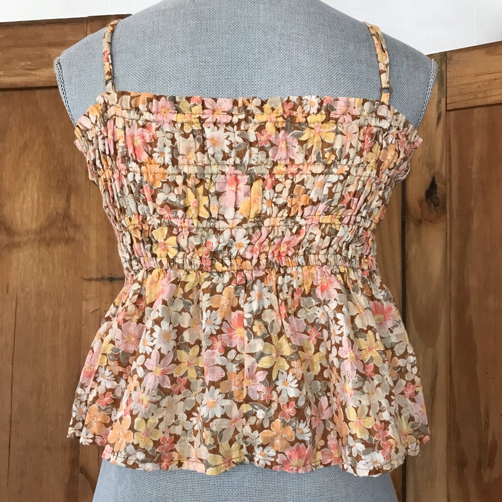 American Eagle Outfitters Floral Cami Crop Top - Picture 2 of 4